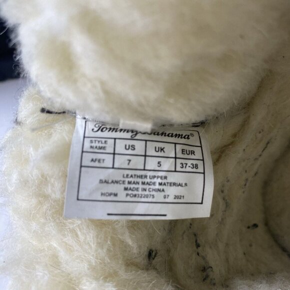 TOMMY BAHAMA AFET Size 7 Black Suede Women’s Ankle‎ Winter Cozy Boots Used - Picture 11 of 16